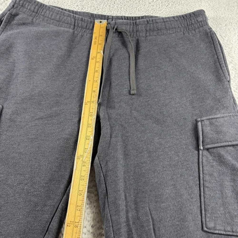 Tek Gear Ultra Soft Fleece Pants Mens XL Gray Cargo Sweat Pants Straight Leg